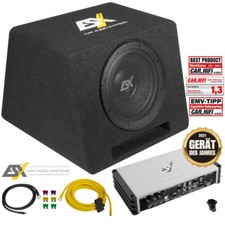 ESX QBP1108 900 Watt car hifi Set Komplettanlage Auto Subwoofer Verstärker Kabel
