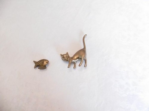 Stck messingfigur katze - messingfigur, und