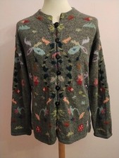 RAffa Damen warme Strickjacke