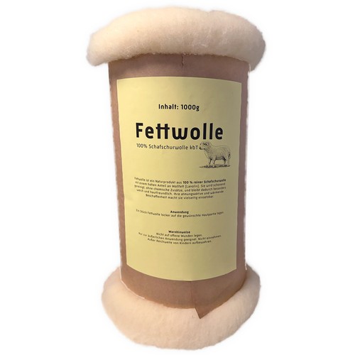 1000g fettwolle - 1000g,