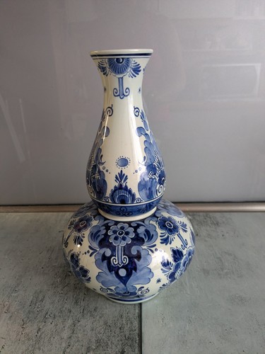 Große vintage vase delfts - vintage,