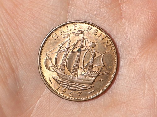 1967 british elizabeth half - british,