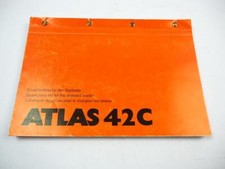 Atlas 42C Radlader Ersatzteilliste Ersatzteilkatalog Spare Parts List 1993