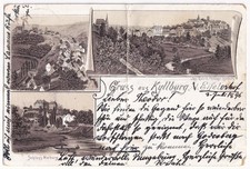 AK Gruss aus Kyllburg/Eifel, Mehrbildkarte, aus 1896, gelaufen