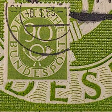 BRD Posthorn Plattenfehler