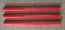 3 Zimmermannsstifte • SAXONIA 408 für Heimwerker u. Bauhandwerker • 175mm • rot