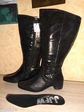 JJFootwear XXL Weitschaft Stiefel Reitstiefel schwarz NEU Gr. 43 super chic