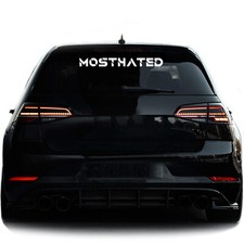Aufkleber most hated sticker - most,