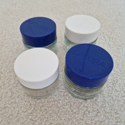 Vier glastiegel leer - glastiegel,
