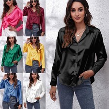 Damen Satin Bluse Business
