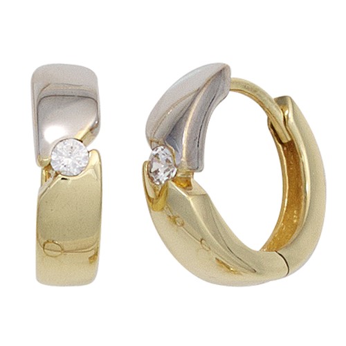 Creolen rund 333 gold - gold, gelbgold