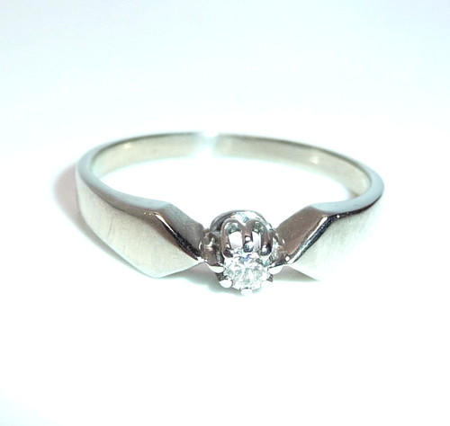Ring 585 gold weißgold - 585,