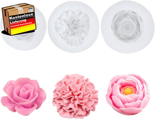 Kerzen silikonform blumen - kerzen,