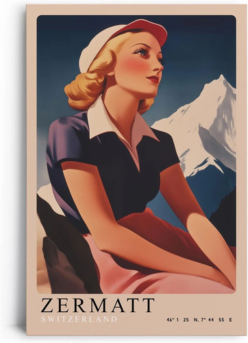 Wandbild auf leinwand retro - leinwand,