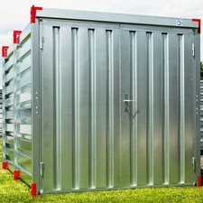 Baustellencontainer Baucontainer Lagerbox Lagercontainer Container 2m stapelbar