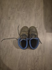 Getragene Arbeitsstiefel Sicherheitsschuhe Stahlkappe