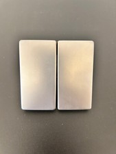 Merten Artec Fläche EDELSTAHL Schalter Serienwippe Doppel Wippe - gebraucht