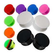 Ohr Plugs Silikon Flesh Tunnel Paar Hider Gummi Plug Piercing-Schmuck