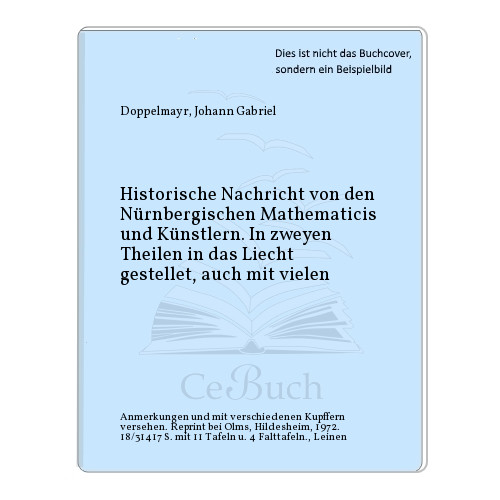 Doppelmayr johann gabriel - doppelmayr,,