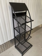 Reisebüro Verein Roll- Werbe 8 X D4 Prospekt Regal auf Räder ca. 140 x 50 x 40