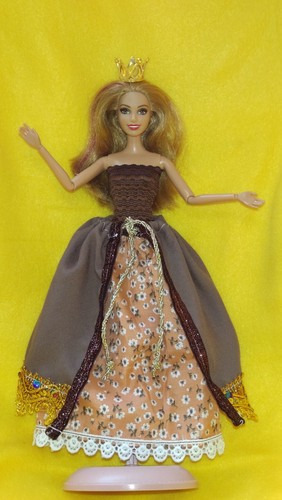 Barbie kleid 3tlg königin - 3tlg,