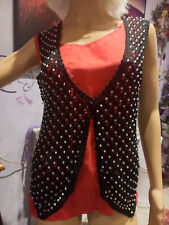 Damen Häkelweste mit Perlen