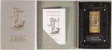 Gabun 1000 Fracs - 2016 World Coin Bar Collection - 1 oz Silber - 24 KT Plated