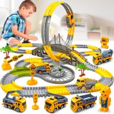 Spannende Baustellen-Rennbahn mit Looping & Fahrzeugen Spielzeug für Kinder ab 3