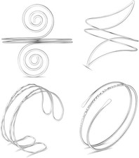 4er Set Oberarmreif Silber -