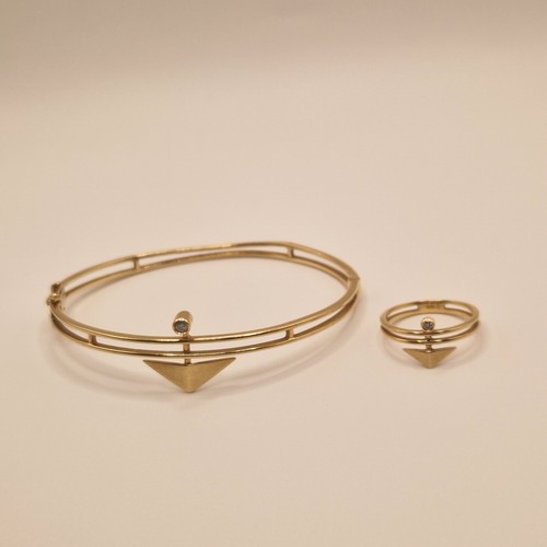 18k 750 gold modernist - 750,
