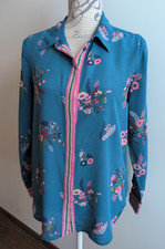 Boden Bluse Seide Blumen Gr