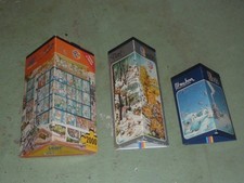3 ALTE HEYE DREIECK PUZZLE 2000  1500  750 TEILE 80ER JAHRE