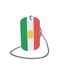 Dog Tag Flagge Fahne Kurdistan