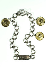 V.S.G. Hundeschule Hanau ° Hunde Silber Halsband / Kette Unikat Ehrenpreis 1961