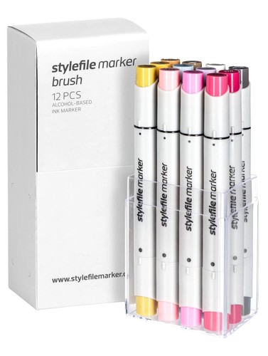 Stylefile brush marker 12er - brush,