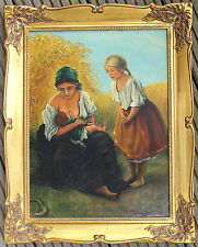 HEINZ KONSCHAK 48 - ALTES ÖLGEMÄLDE NEUE SACHLICHKEIT - TOP MOTIV REALISMUS 