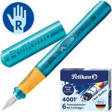 Pelikan Pelikano Junior Schreiblernfüller Set P67A türkis Schulfüller Füllhalter