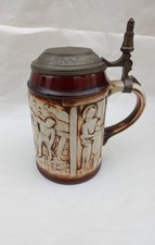 Bierkrug  Steinzeug, German Original Gerzit.Gerz Vintage Antikität Dekoration 