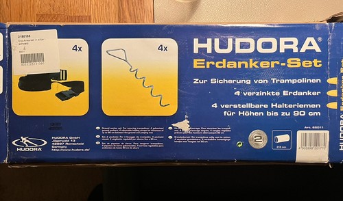 Hudora trampolin erdankerset - trampolin,