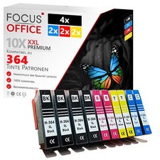 10x Patronen für HP 364