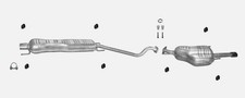 Auspuffanlage für Opel Astra G Coupe Cabrio 1.6 1.8 2.2 16V Auspuff Montagesatz