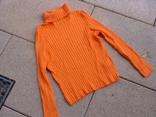 H & M, Divided, Rollkragenpullover, Gr. L , orange
