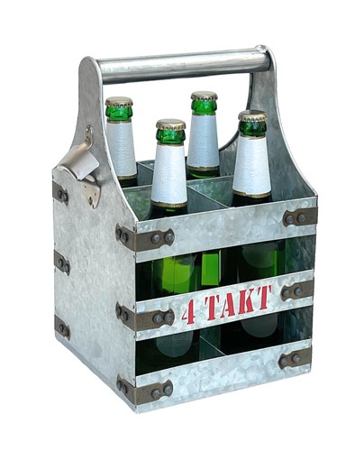 Bierträger metall mit öffner - metall,