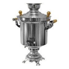 Gebraucht Russischer Holzkohle Samowar Samovar 5 L Edelstahl 1,2mm Türkischer