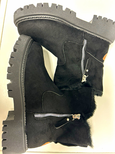 Damen stiefel schwarz - stiefel, 38,5
