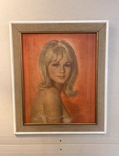 WALTER LAMBERT DIANE GERAHMTER DRUCK Tretchikoff MCM 60er 70er VINTAGE RETRO Shabner