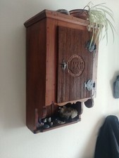 Wandschränkchen Antik Ende 18. Jh Barock Eiche Massiv Hängeschränkchen 