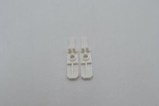 LEGO 2 x Ski mit Clip weiß White Minifigure Utensil Ski with Hinge 6120