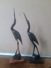 Fischreiher Horn 2 x. Höhe ca 24 und 26,5 cm( 24/36)