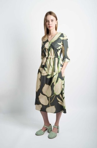 Women cinque dress grey - dress,